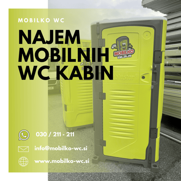 Najem mobilnih WC kabin-tipi-top.si